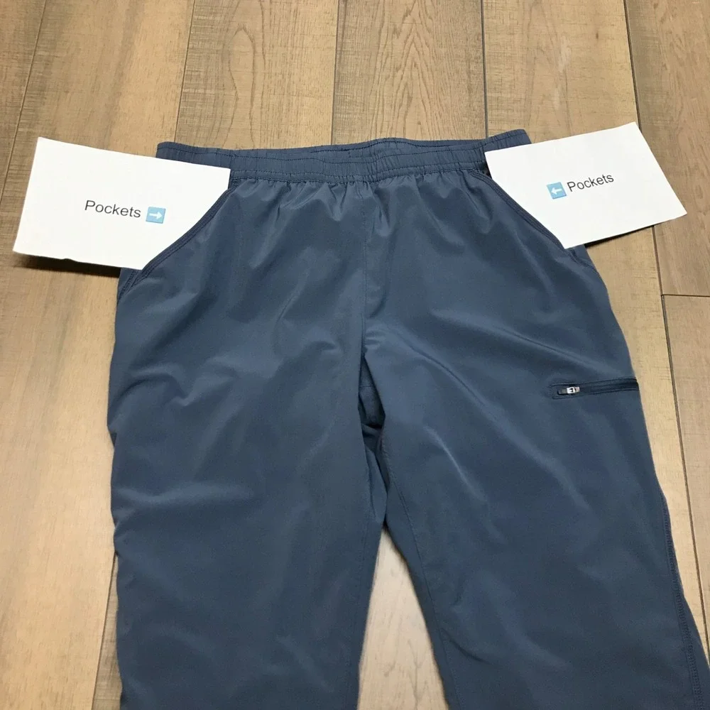 Eddie Bauer Jogger Pants Fleece‎ Lined Womens Size 16 Blue Pull On Winter Hiking